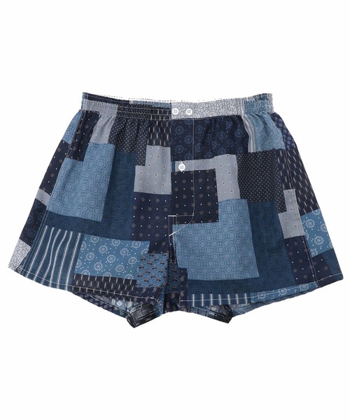 ANONYMOUSISM（アノニマスイズム）の「ANONYMOUSISM　布帛トランクス TSUGIHAGI（トランクス・メンズ・ベージュ/ブルー・M/XL/L）」の2枚目の写真