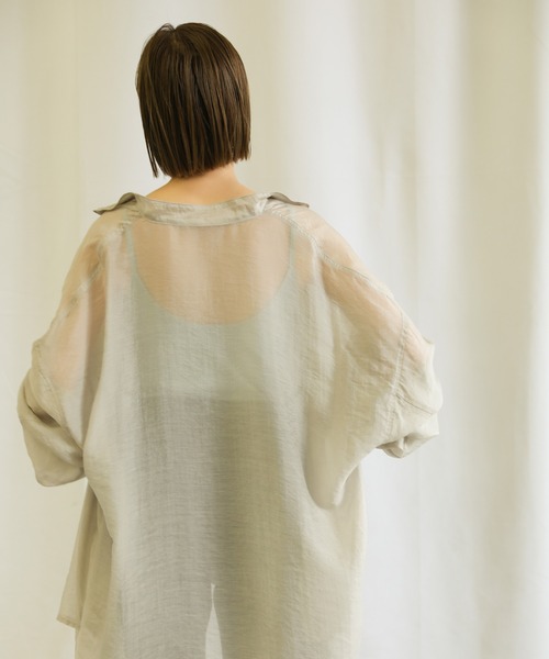 select MOCA（セレクトモカ）の「2021 SS バックラウンドリブキャミソール（キャミソール・レディース・ホワイト/ブラック/ベージュ/サックスブルー/モスグリーン・FREE）」の16枚目の写真