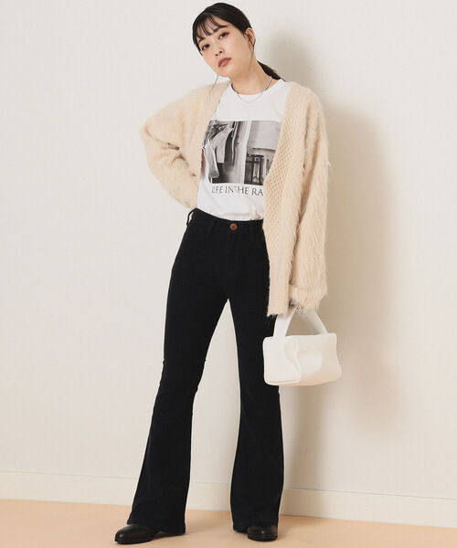 Ray BEAMS（レイビームス）の「RED CARD TOKYO × Ray BEAMS / 別注 Grape Brushed デニムパンツ（デニムパンツ・レディース・パープル/ネイビー・23/24/25/26/22）」の5枚目の写真