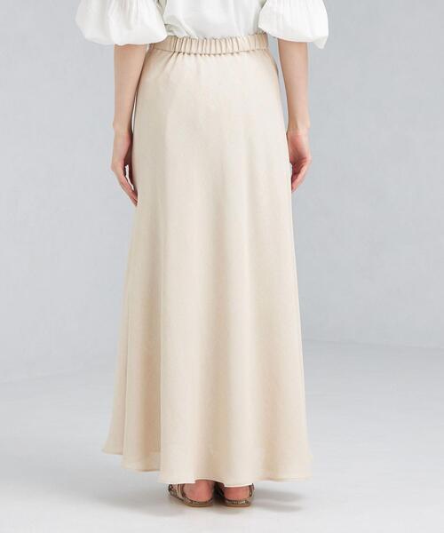 green label relaxing（グリーンレーベルリラクシング）の「FFC リネンライク メッシュ スカート（スカート・レディース・ベージュ/ナチュラル/コバルトブルー・38/36）」の8枚目の写真
