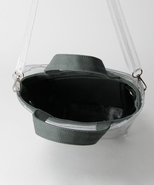 BEAUTY&YOUTH UNITED ARROWS(ビューティーアンドユースユナイテッドアローズ)の「BY キャンバス PVCカバーロゴトートバッグ-3WAY- ◆(ショルダーバッグ・レディース・ナチュラル/ダークグリーン・FREE)」の5枚目の写真