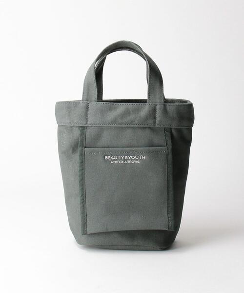 BEAUTY&YOUTH UNITED ARROWS(ビューティーアンドユースユナイテッドアローズ)の「BY キャンバス PVCカバーロゴトートバッグ-3WAY- ◆(ショルダーバッグ・レディース・ナチュラル/ダークグリーン・FREE)」の15枚目の写真