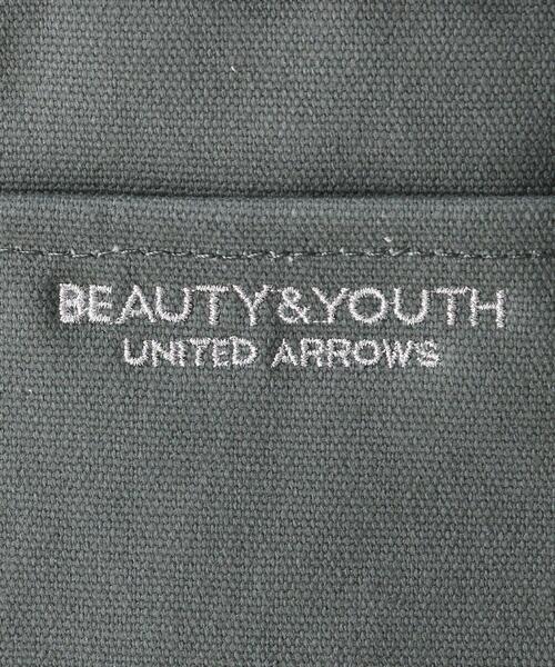 BEAUTY&YOUTH UNITED ARROWS(ビューティーアンドユースユナイテッドアローズ)の「BY キャンバス PVCカバーロゴトートバッグ-3WAY- ◆(ショルダーバッグ・レディース・ナチュラル/ダークグリーン・FREE)」の19枚目の写真