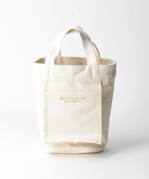 BEAUTY&YOUTH UNITED ARROWS(ビューティーアンドユースユナイテッドアローズ)の「BY キャンバス PVCカバーロゴトートバッグ-3WAY- ◆(ショルダーバッグ・レディース・ナチュラル/ダークグリーン・FREE)」の21枚目の写真