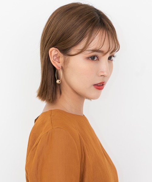 UNE MANSION（ユヌマンション）の「リングボールピアス（ピアス（両耳用）・レディース・シルバー/ゴールド・ONE SIZE）」の19枚目の写真