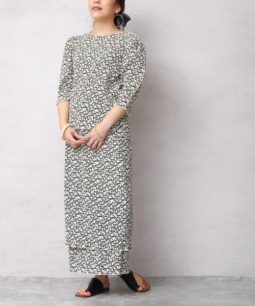 ap retro（アプレトロ）の「クリンクル加工ティアードナロースカート（スカート・レディース・ブラック/グリーン/アイボリー・FREE）」の16枚目の写真