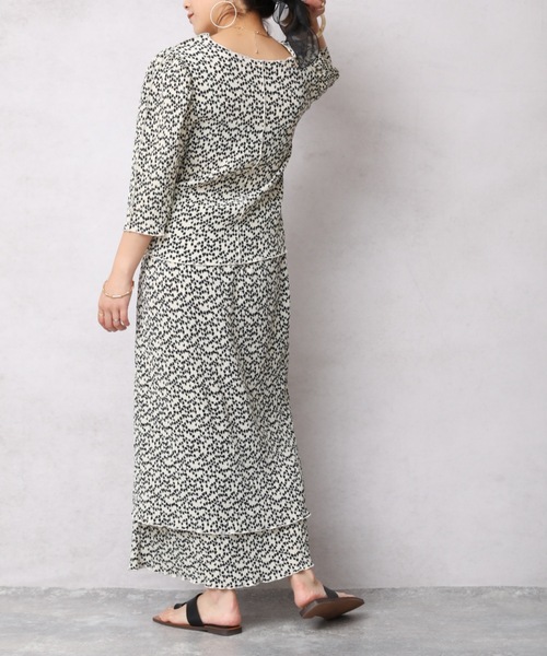 ap retro（アプレトロ）の「クリンクル加工ティアードナロースカート（スカート・レディース・ブラック/グリーン/アイボリー・FREE）」の10枚目の写真