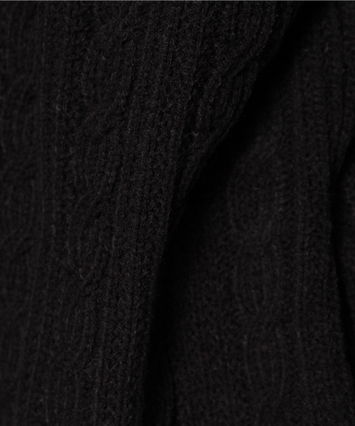 mystic（ミスティック）の「フリンジパーカーロングZIPカーデ（カーディガン/ボレロ・レディース・オフホワイト/チャコールグレー/ブラック/レンガ・ﾌﾘ-）」の6枚目の写真