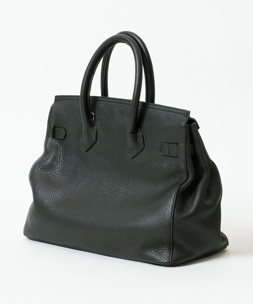 PAOLA NUTTI  （パオラヌッティ）の「【PAOLA NUTTI(パオラヌッティ)】FLAP TOTE（トートバッグ・レディース・ブラック/グレイッシュベージュ・2）」の3枚目の写真