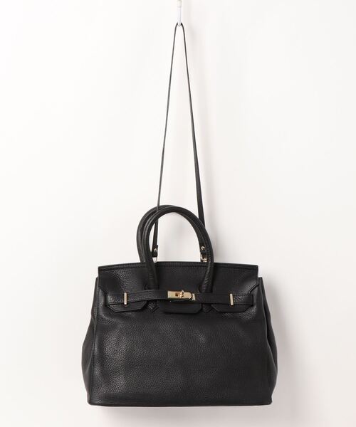 PAOLA NUTTI  （パオラヌッティ）の「【PAOLA NUTTI(パオラヌッティ)】FLAP TOTE（トートバッグ・レディース・ブラック/グレイッシュベージュ・2）」の8枚目の写真