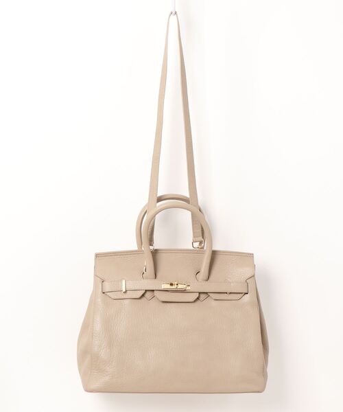 PAOLA NUTTI  （パオラヌッティ）の「【PAOLA NUTTI(パオラヌッティ)】FLAP TOTE（トートバッグ・レディース・ブラック/グレイッシュベージュ・2）」の9枚目の写真