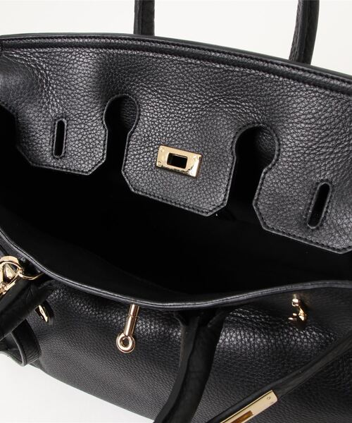 PAOLA NUTTI  （パオラヌッティ）の「【PAOLA NUTTI(パオラヌッティ)】FLAP TOTE（トートバッグ・レディース・ブラック/グレイッシュベージュ・2）」の12枚目の写真