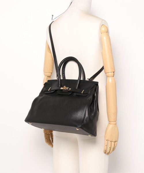 PAOLA NUTTI  （パオラヌッティ）の「【PAOLA NUTTI(パオラヌッティ)】FLAP TOTE（トートバッグ・レディース・ブラック/グレイッシュベージュ・2）」の13枚目の写真
