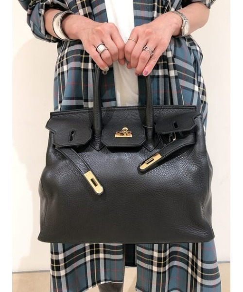 PAOLA NUTTI  （パオラヌッティ）の「【PAOLA NUTTI(パオラヌッティ)】FLAP TOTE（トートバッグ・レディース・ブラック/グレイッシュベージュ・2）」の14枚目の写真