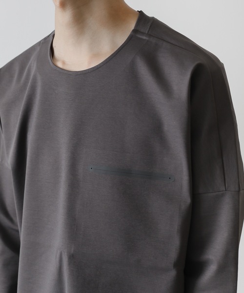 ATTACHMENT(アタッチメント)の「PONTE JERSEY TECHNICAL LOOSE-FIT T-SHIRT L/S(Tシャツ/カットソー・メンズ・ホワイト/ブラック/ブラウン・1/2/3)」の8枚目の写真