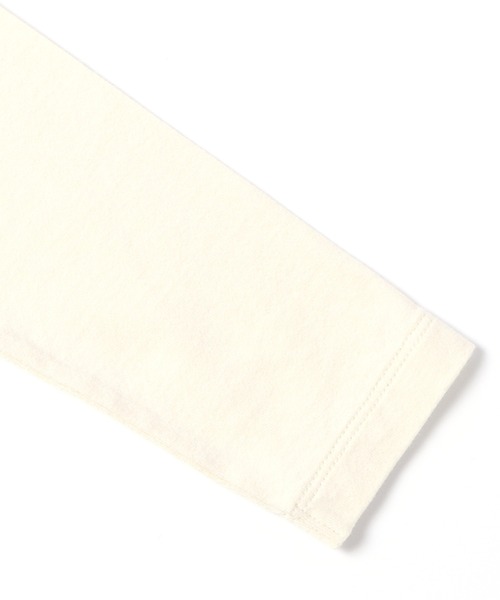 KP（ケーピー）の「【TioTio抗ウィルス加工】リボンアップリケとロゴプリントの天竺長袖Tシャツ(100-130cm)（Tシャツ/カットソー・キッズ・オフホワイト/ラベンダー・110cm/120cm/130cm/100cm）」の4枚目の写真