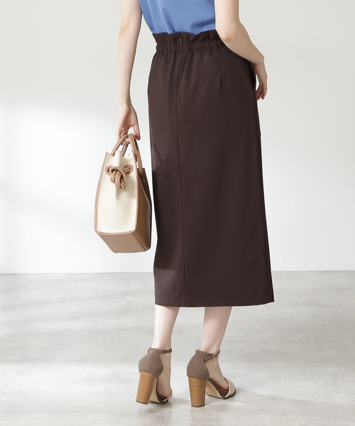 N.（N. Natural Beauty Basic）（エヌエヌナチュラルビューティーベーシック）の「【追加生産】【S Size Line】◆フロントポケットタイトスカート（スカート・レディース・グレー/ダークブラウン/ピンク/グリーン・SMALL/MEDIUM）」の15枚目の写真