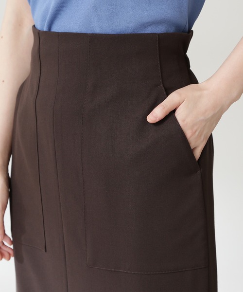 N.（N. Natural Beauty Basic）（エヌエヌナチュラルビューティーベーシック）の「【追加生産】【S Size Line】◆フロントポケットタイトスカート（スカート・レディース・グレー/ダークブラウン/ピンク/グリーン・SMALL/MEDIUM）」の16枚目の写真