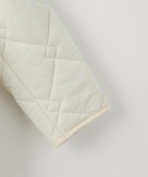 green label relaxing(グリーンレーベルリラクシング)の「TJ キルト カンフーボタン ブルゾン XS110-S120cm -ウォッシャブル-(ブルゾン・キッズ・オフホワイト/ライム・100cm/120cm)」の3枚目の写真