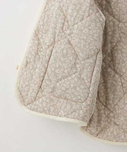 green label relaxing(グリーンレーベルリラクシング)の「TJ キルト カンフーボタン ブルゾン XS110-S120cm -ウォッシャブル-(ブルゾン・キッズ・オフホワイト/ライム・100cm/120cm)」の8枚目の写真