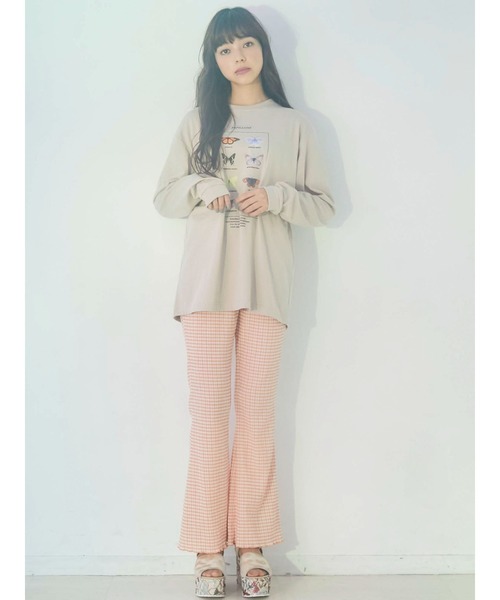 merry jenny（メリージェニー）の「PAPILLONS long Tee（Tシャツ/カットソー・レディース・オフホワイト/ベージュ/カーキ・FREE）」の17枚目の写真