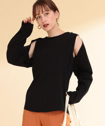 Ray BEAMS | Ray BEAMS / レイヤードスリーブ ロングスリーブ Tシャツ(Tシャツ/カットソー)