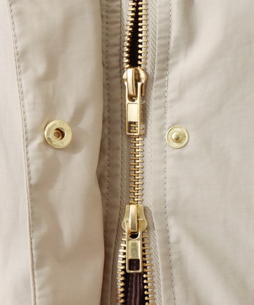 libelle more（リベル モア）の「撥水加工 スタンドカラーロングコート（マウンテンパーカー・レディース・ネイビー/カーキ/モカ/ブラック/グレイッシュベージュ・M/L）」の22枚目の写真
