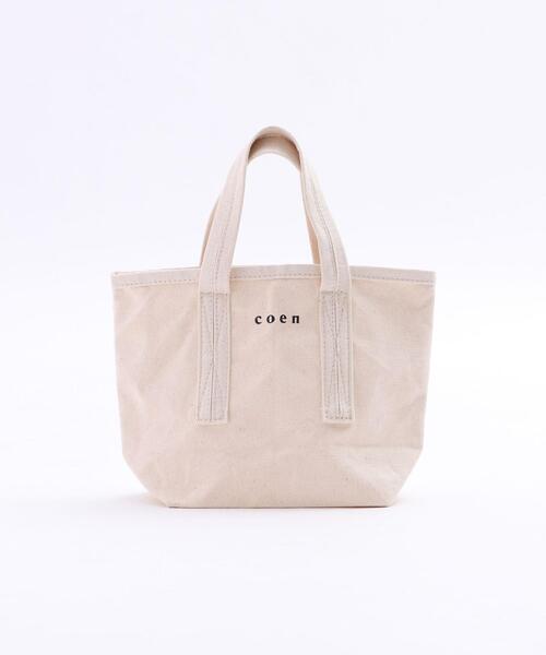 coen(コーエン)の「【Sサイズ】coenコーエンロゴトートバッグS(トートバッグ・レディース・ブラック/グレー/オフホワイト・FREE)」の10枚目の写真