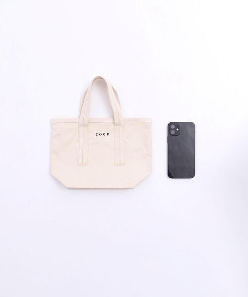 coen(コーエン)の「【Sサイズ】coenコーエンロゴトートバッグS(トートバッグ・レディース・ブラック/グレー/オフホワイト・FREE)」の17枚目の写真