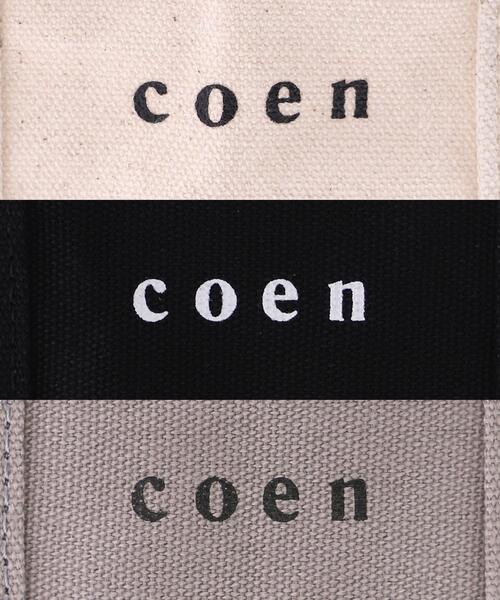 coen(コーエン)の「【Sサイズ】coenコーエンロゴトートバッグS(トートバッグ・レディース・ブラック/グレー/オフホワイト・FREE)」の18枚目の写真