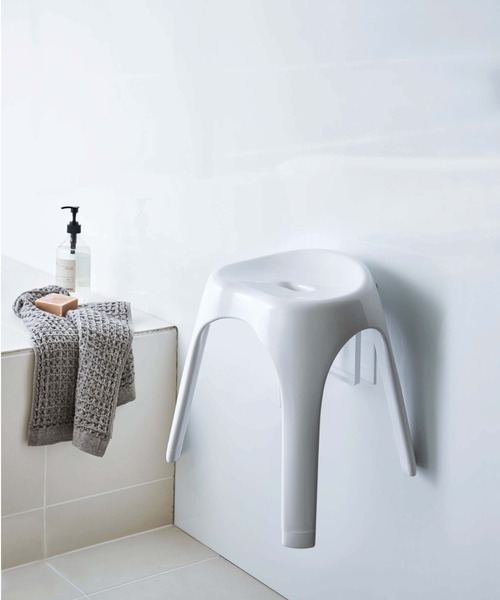 TIMELESS COMFORT（タイムレスコンフォート）の「tower（タワー）マグネット2way風呂椅子ホルダー（バス/トイレグッズ・レディース・ホワイト/ブラック・ONE SIZE）」の14枚目の写真