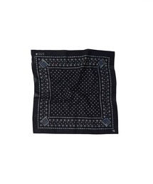 45R セルビッチ　フラワーチェック　バンダナ　インディゴ　未使用品 45R セルビッチ フラワーチェック バンダナ インディゴ 未使用品