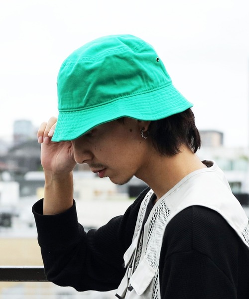 newhattan（ニューハッタン）の「NEWHATTAN 1500ベーシックバケットハット（ハット・メンズ・チャコールグレー/ブラック/パープル/ネイビー/レッド/オリーブ/カーキ/オレンジ/カモフラージュ/デザートカモ/バーガンディー/ウッドランド/ケリー/ロイヤルブルー・FREE）」の6枚目の写真