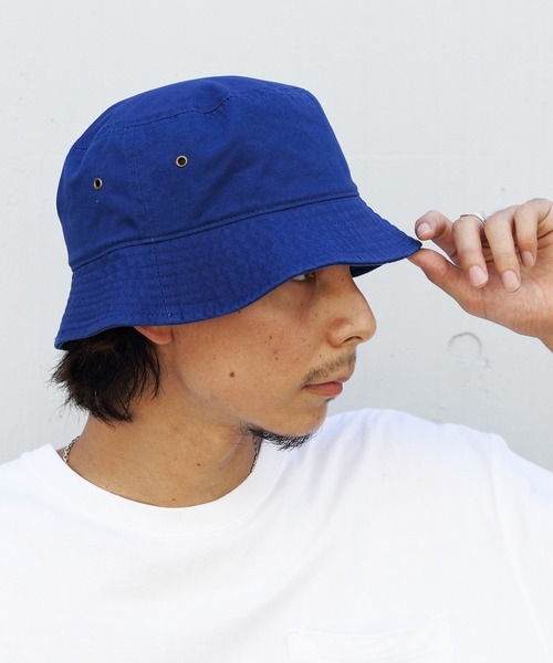 newhattan（ニューハッタン）の「NEWHATTAN 1500ベーシックバケットハット（ハット・メンズ・チャコールグレー/ブラック/パープル/ネイビー/レッド/オリーブ/カーキ/オレンジ/カモフラージュ/デザートカモ/バーガンディー/ウッドランド/ケリー/ロイヤルブルー・FREE）」の8枚目の写真