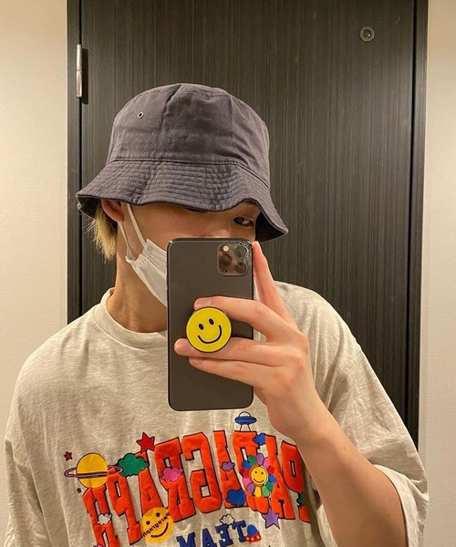 newhattan（ニューハッタン）の「NEWHATTAN 1500ベーシックバケットハット（ハット・メンズ・チャコールグレー/ブラック/パープル/ネイビー/レッド/オリーブ/カーキ/オレンジ/カモフラージュ/デザートカモ/バーガンディー/ウッドランド/ケリー/ロイヤルブルー・FREE）」の3枚目の写真