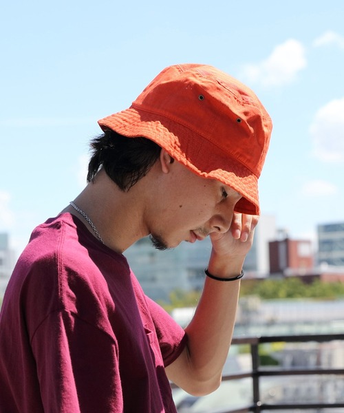 newhattan（ニューハッタン）の「NEWHATTAN 1500ベーシックバケットハット（ハット・メンズ・チャコールグレー/ブラック/パープル/ネイビー/レッド/オリーブ/カーキ/オレンジ/カモフラージュ/デザートカモ/バーガンディー/ウッドランド/ケリー/ロイヤルブルー・FREE）」の11枚目の写真