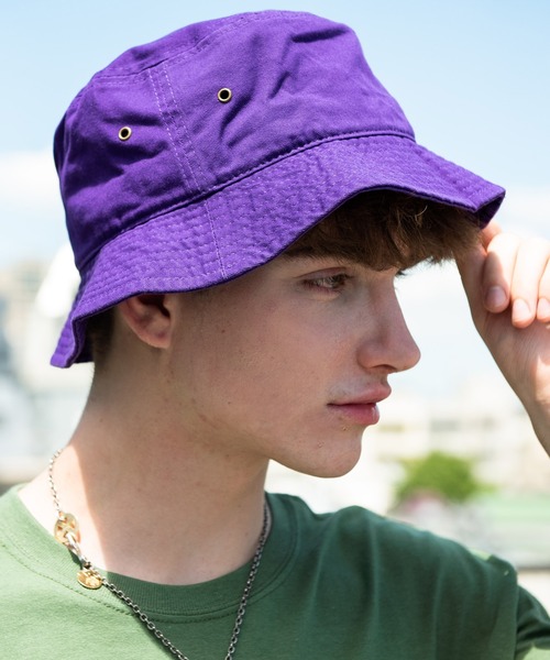 newhattan（ニューハッタン）の「NEWHATTAN 1500ベーシックバケットハット（ハット・メンズ・チャコールグレー/ブラック/パープル/ネイビー/レッド/オリーブ/カーキ/オレンジ/カモフラージュ/デザートカモ/バーガンディー/ウッドランド/ケリー/ロイヤルブルー・FREE）」の18枚目の写真