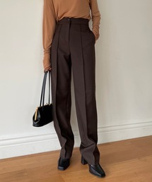 【D.PRODUCT】center stitch slim trousers