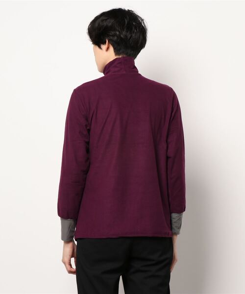 カヤ（カヤ）の「【カヤ】色合わせとっくり メンズハイネックトップス（Tシャツ/カットソー・メンズ・スミクロ/グレー/エンジ・FREE）」の5枚目の写真