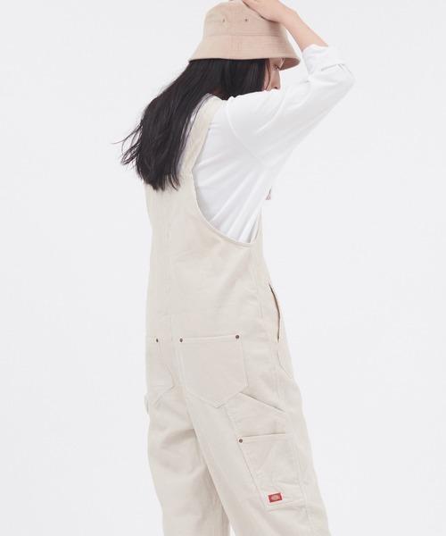 Dickies（ディッキーズ）の「Dickies/ディッキーズ コーデュロイオーバーオール（サロペット/オーバーオール・レディース・ブラック/オフホワイト/キャメル・M/L）」の6枚目の写真