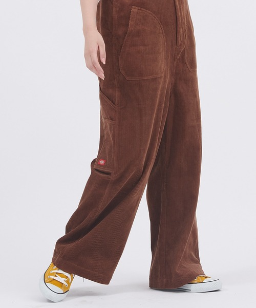 Dickies（ディッキーズ）の「Dickies/ディッキーズ コーデュロイオーバーオール（サロペット/オーバーオール・レディース・ブラック/オフホワイト/キャメル・M/L）」の7枚目の写真