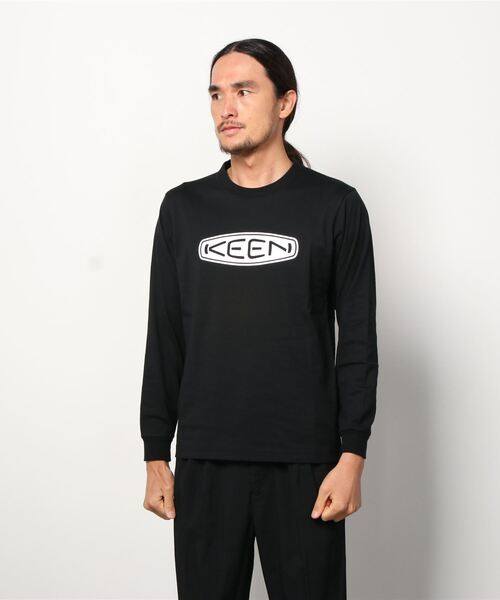 KEEN(キーン)の「KEEN BASIC LOGO LS TEE / キーン ベーシック ロゴ エルエス ティー(Tシャツ/カットソー・メンズ・ブラック・M/L/XL/S)」の7枚目の写真