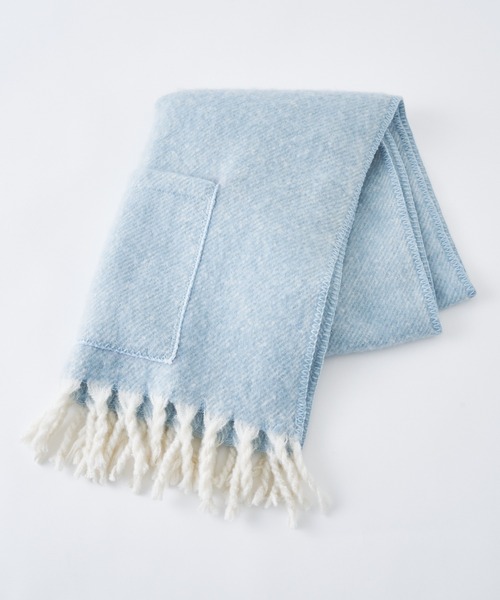 BIRTHDAY BAR(バースデイバー)の「ボリューム ポケットショール(ストール/ショール・レディース・グレー/ブルー・フリー)」の14枚目の写真