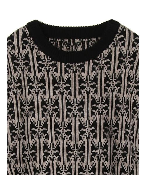 koe（コエ）の「ジャガードニットベストドッキングブラウス＊（ニット/セーター・レディース・ブラウン/ブラック・FREE）」の18枚目の写真