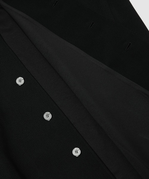 C2H4（シーツーエイチフォー）の「LAYERED SCULPTURE FORM TECH- TRENCH COAT（トレンチコート・メンズ・ブラック・M）」の3枚目の写真