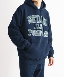 SEDAN ALL-PURPOSE セダンオールパーパス / College Logo Hoodie カレッジロゴプリント フーディー パーカー アーチロゴ オーバーサイズ / SD22S-CT04
