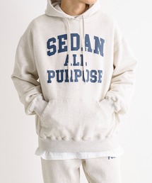 And A | SEDAN ALL-PURPOSE セダンオールパーパス / College Logo Hoodie カレッジロゴプリント フーディー パーカー アーチロゴ オーバーサイズ / SD22S-CT04(パーカー)