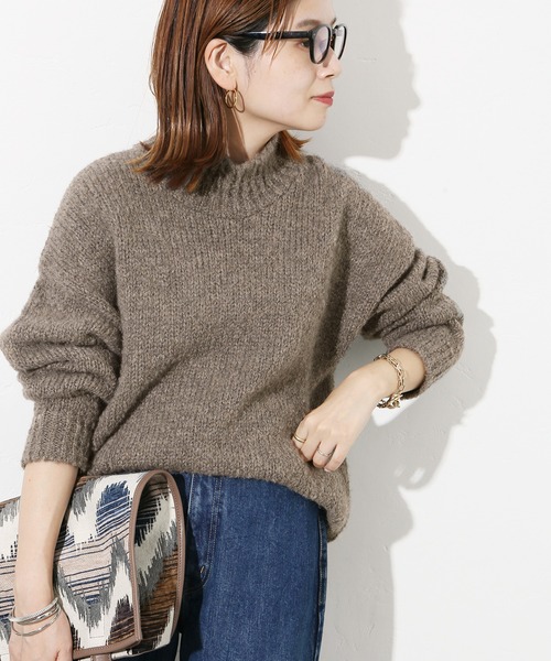 JOURNAL STANDARD(ジャーナルスタンダード)の「【TRICOTS JEAN MARC】 クルーネックプルオーバー:ニット◆(ニット/セーター・レディース・ブラウン/グレー・FREE)」の2枚目の写真