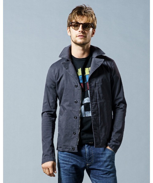 wjk（ダヴルジェイケイ）の「M41 field jacket（ミリタリージャケット・メンズ・チャコールグレー/ブラック/カーキ・LARGE/MEDIUM/SMALL/X-LARGE）」の2枚目の写真