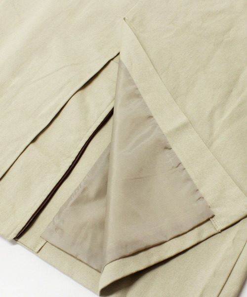 Fizz（フィズ）の「【Fizz/フィズ】　配色パイピングツイルロングトレンチコート（トレンチコート・レディース・ベージュ/オフホワイト/イエロー/ライトベージュ・FREE）」の13枚目の写真